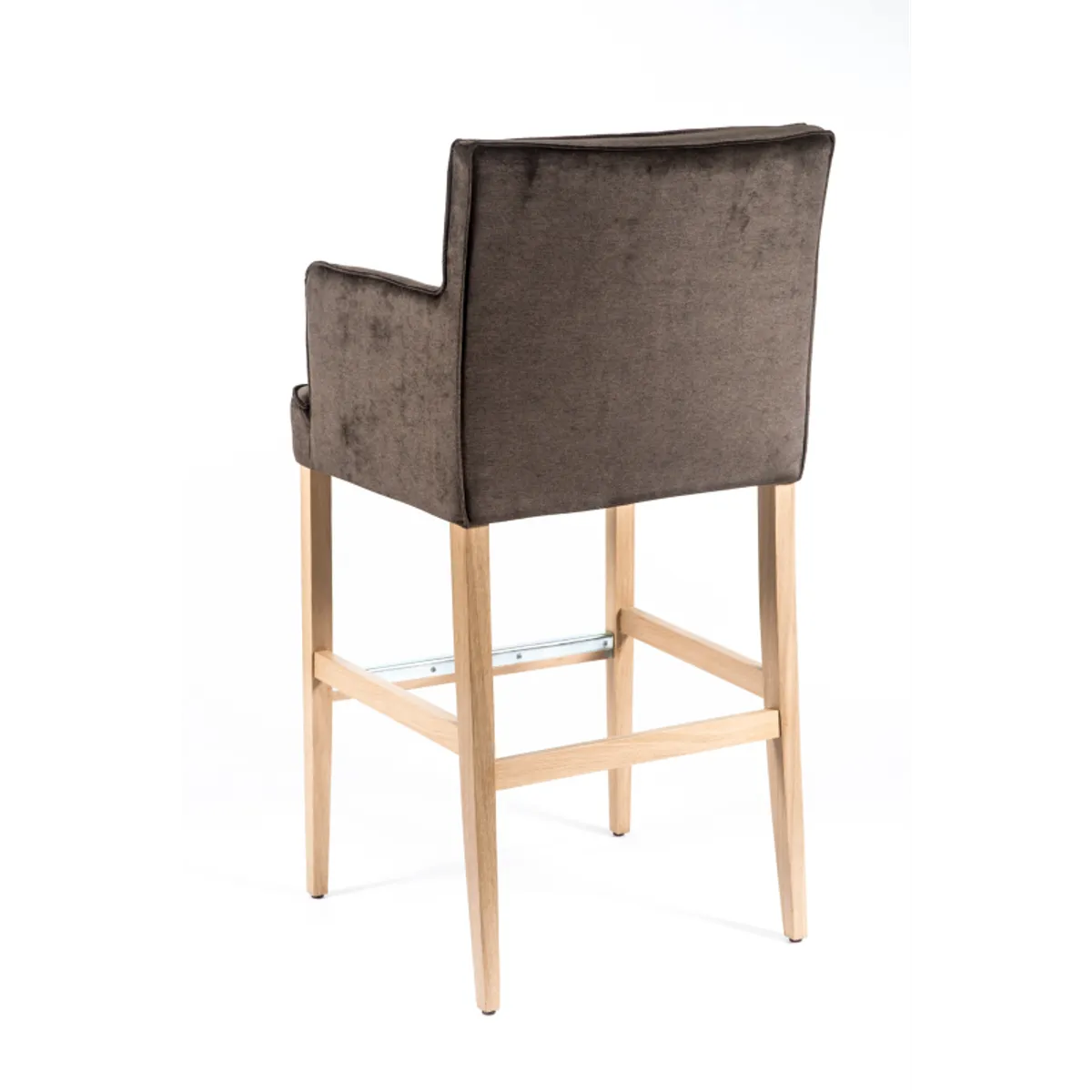 BarDiem - Tabouret bar contemporain en tissu et bois — vue 5
