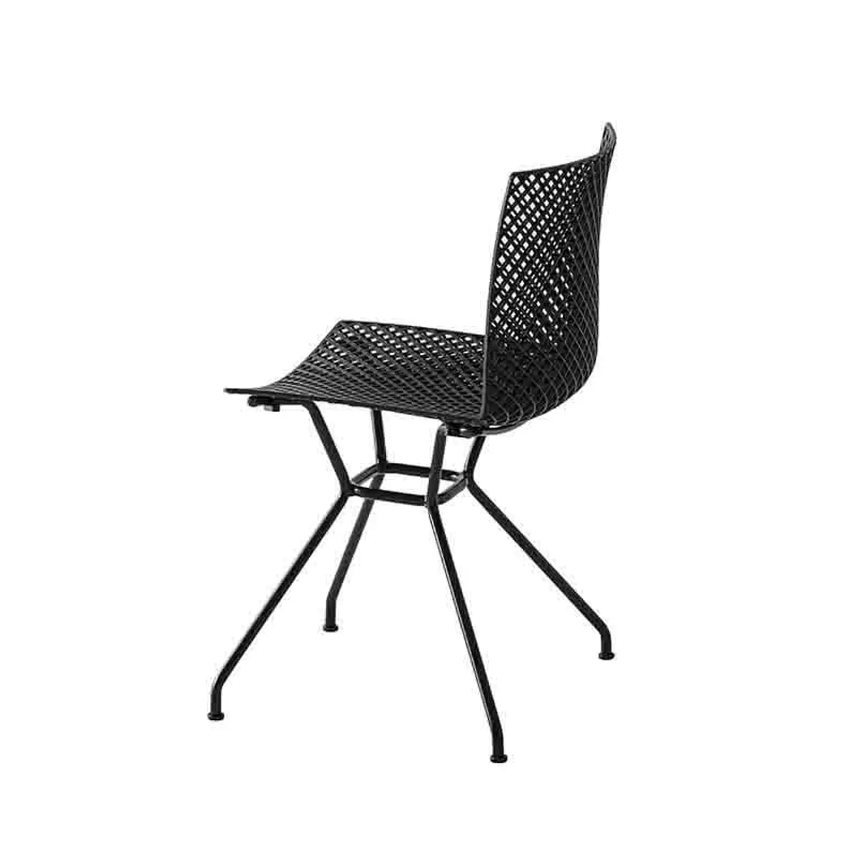 Fuller TC - Chaise design italien microperforée avec pieds en métal — vue 5