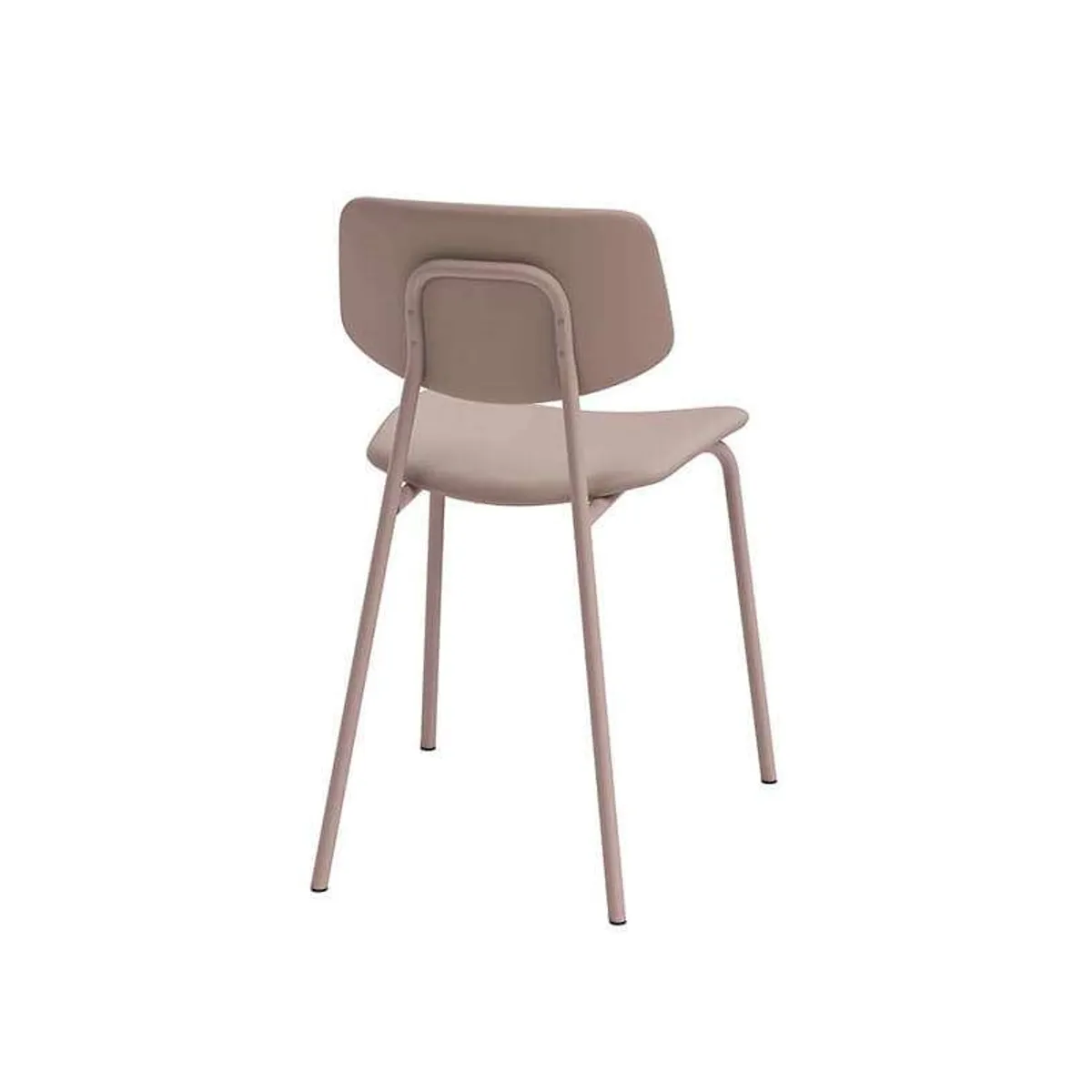 Lago - Chaise de cuisine vintage rembourrée en simili — vue 4