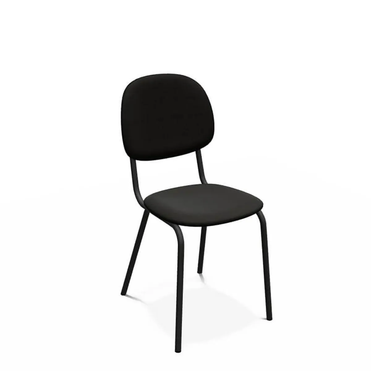 STR5 - Chaise contemporaine en métal et en tissu fabriquée en Belgique