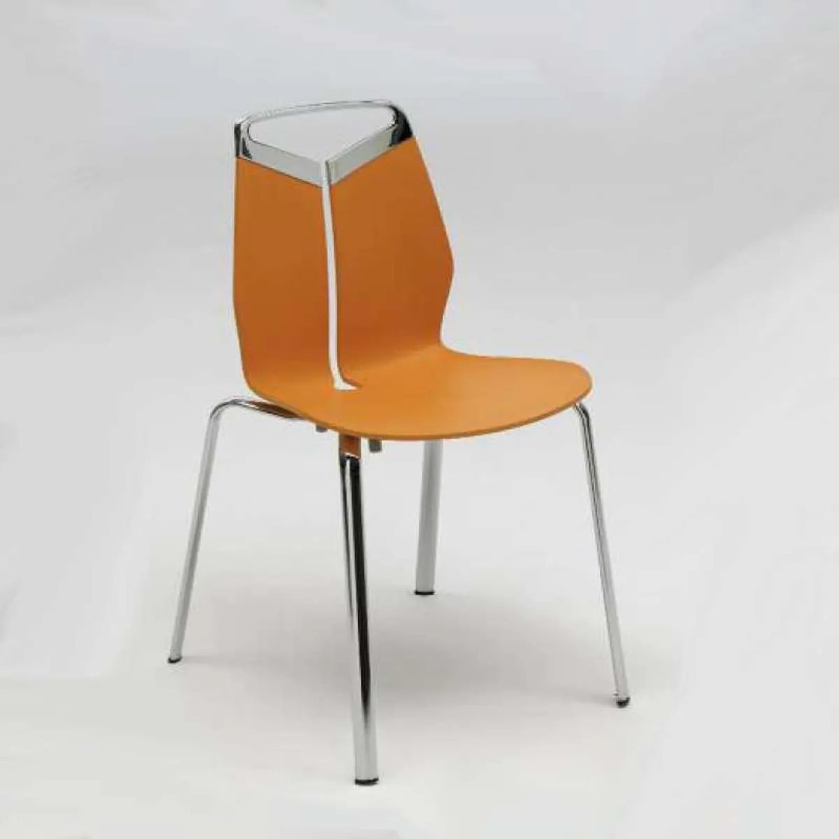 Gripp - Chaise design coque polypropylène pieds en métal