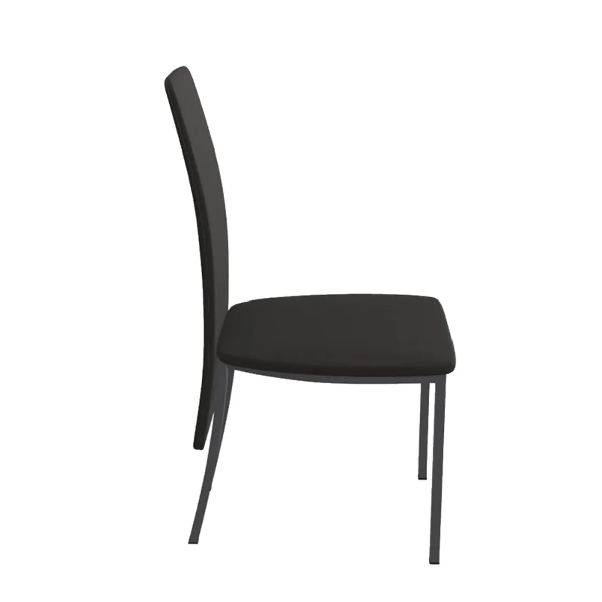 Elyn - Chaise de séjour contemporaine tissu et pieds métal — vue 3