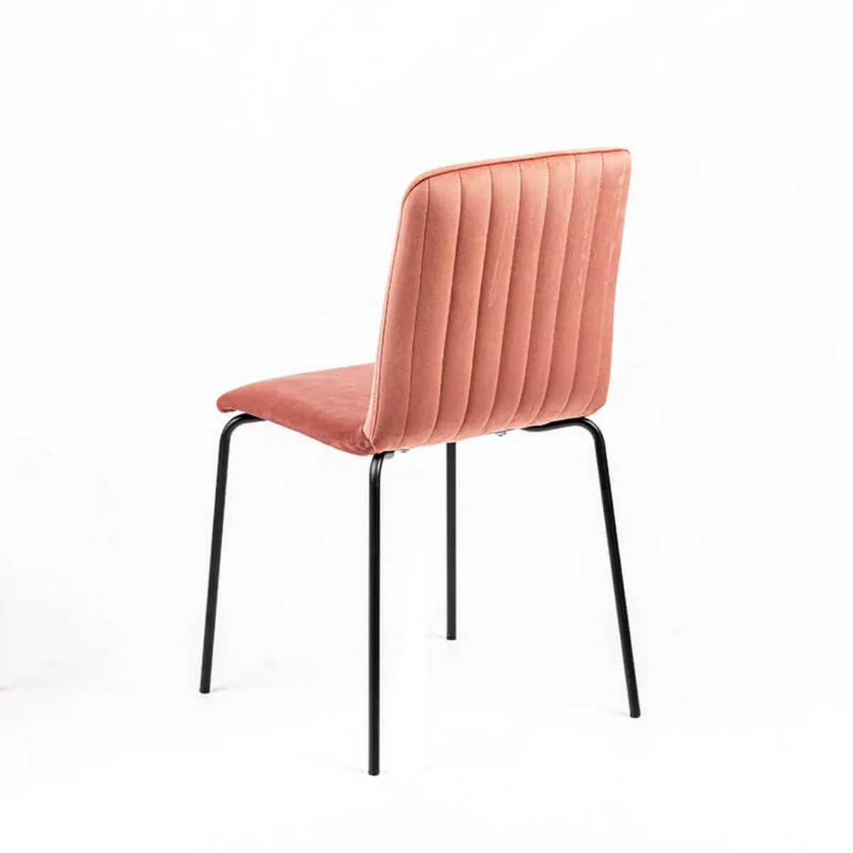 Plaza line - Chaise moderne avec dos matelassé en tissu et pieds en métal — vue 4
