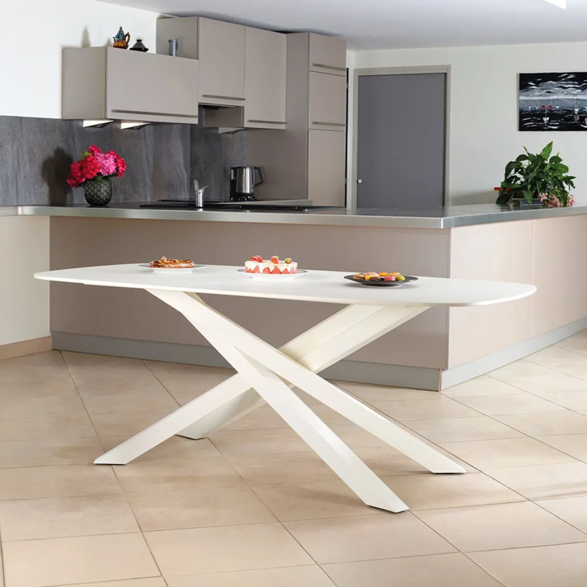 Zoé Carrier® - Pied de table mikado en métal fabrication française — vue 4