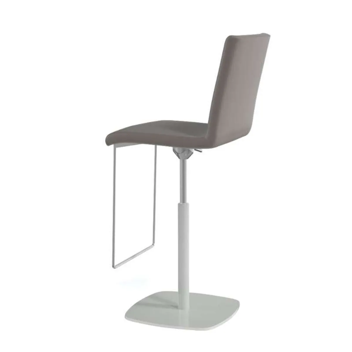 Sherpa - Tabouret en simili réglable en hauteur et pivotant rembourré — vue 4