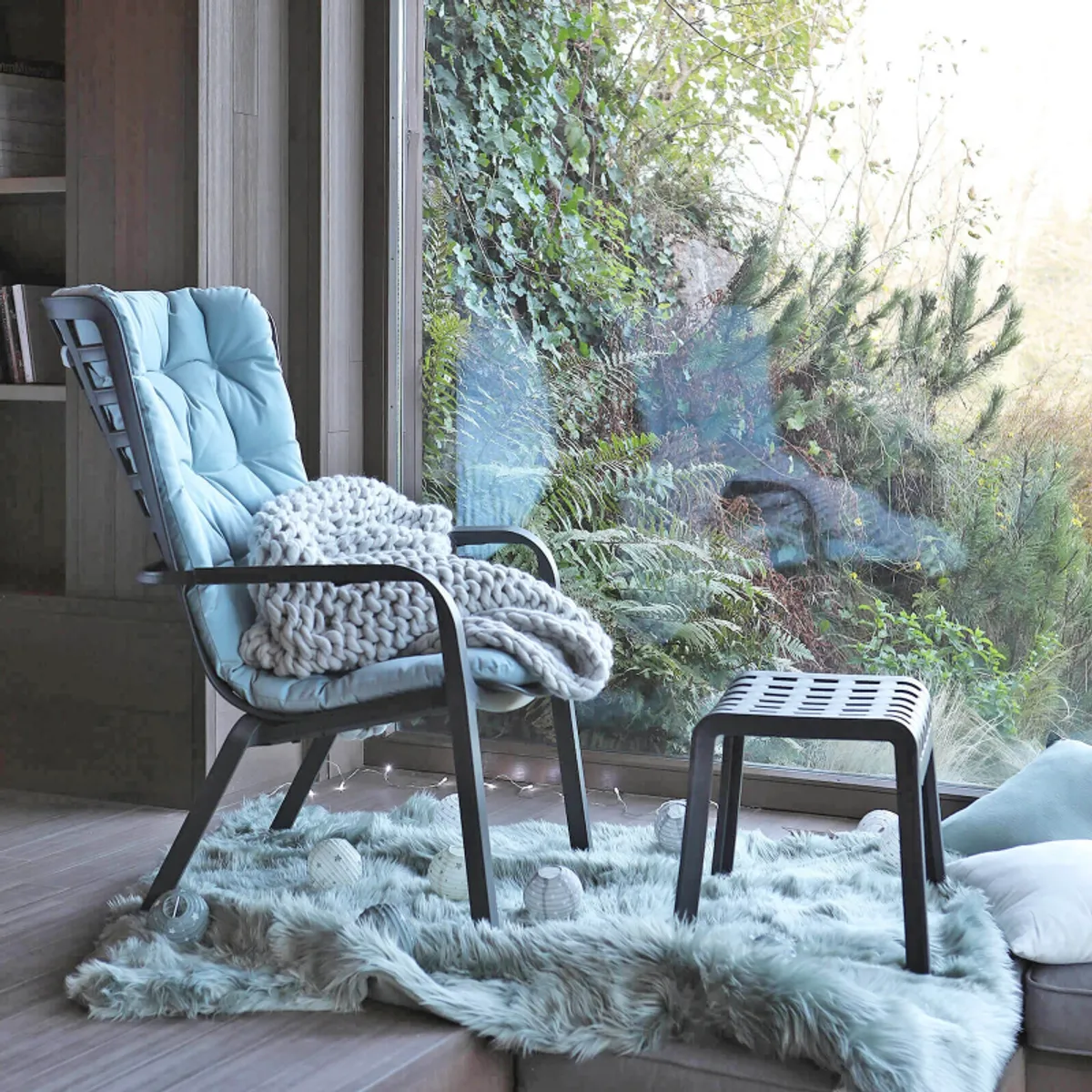 Folio - Fauteuil design italien réglable et empilable en polypropylène