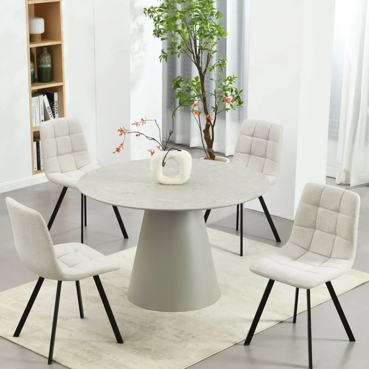 Emmy - Table design ronde avec pied central — vue 5