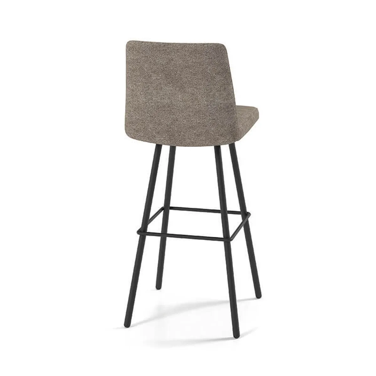 Pinot - Tabouret bar pivotant en tissu et pieds en métal obliques — vue 5