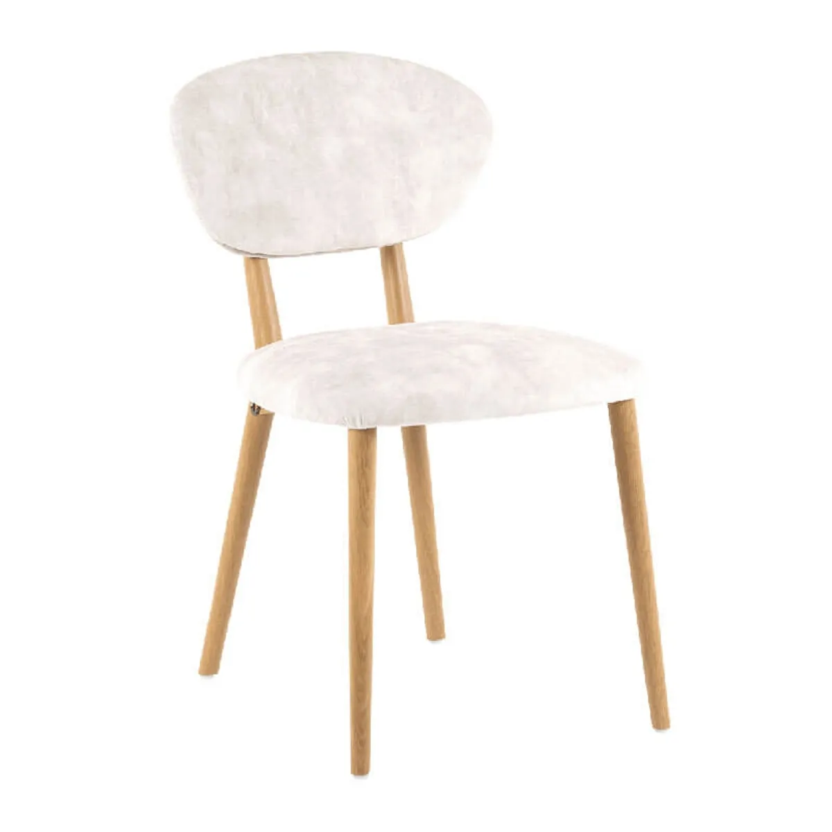 Toro Mobitec® - Chaise moderne en tissu et bois massif