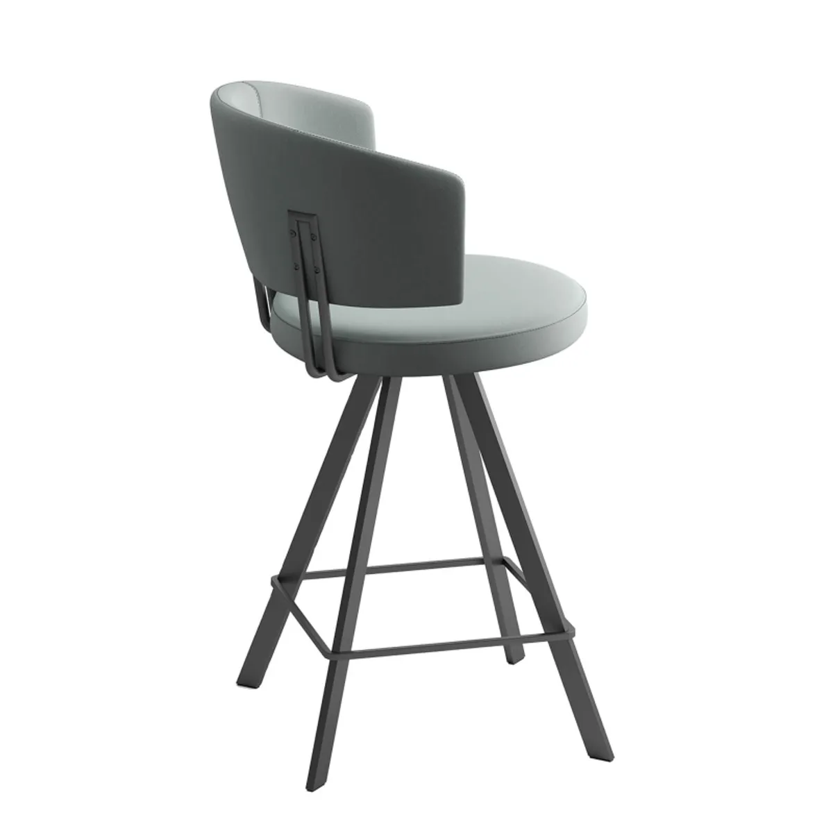Allure - Tabouret snack design pivotant en tissu — vue 3