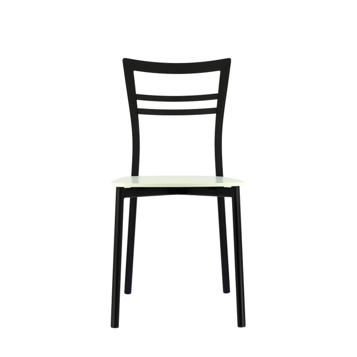 Go Connubia® - Chaise contemporaine en métal et assise multiplis bois — vue 3