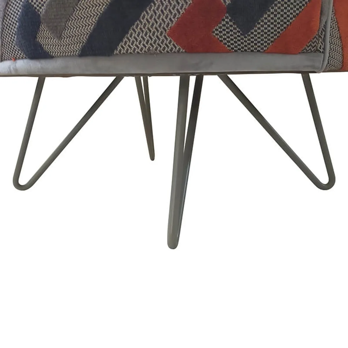 Léa - Fauteuil lounge design art déco avec pieds épingle fabrication française — vue 4