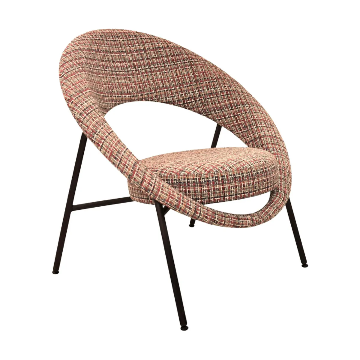 Saturn - Fauteuil design en tissu fabriqué en France