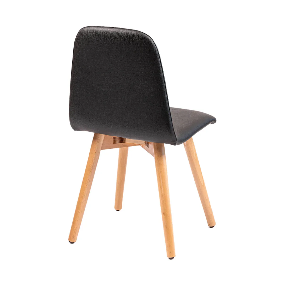 Pandora - Chaise rembourrée avec pieds coniques en bois — vue 5