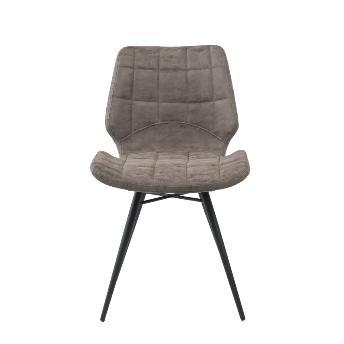 Iberis - Chaise design rembourrée inspiration vintage avec pieds en métal noir — vue 4