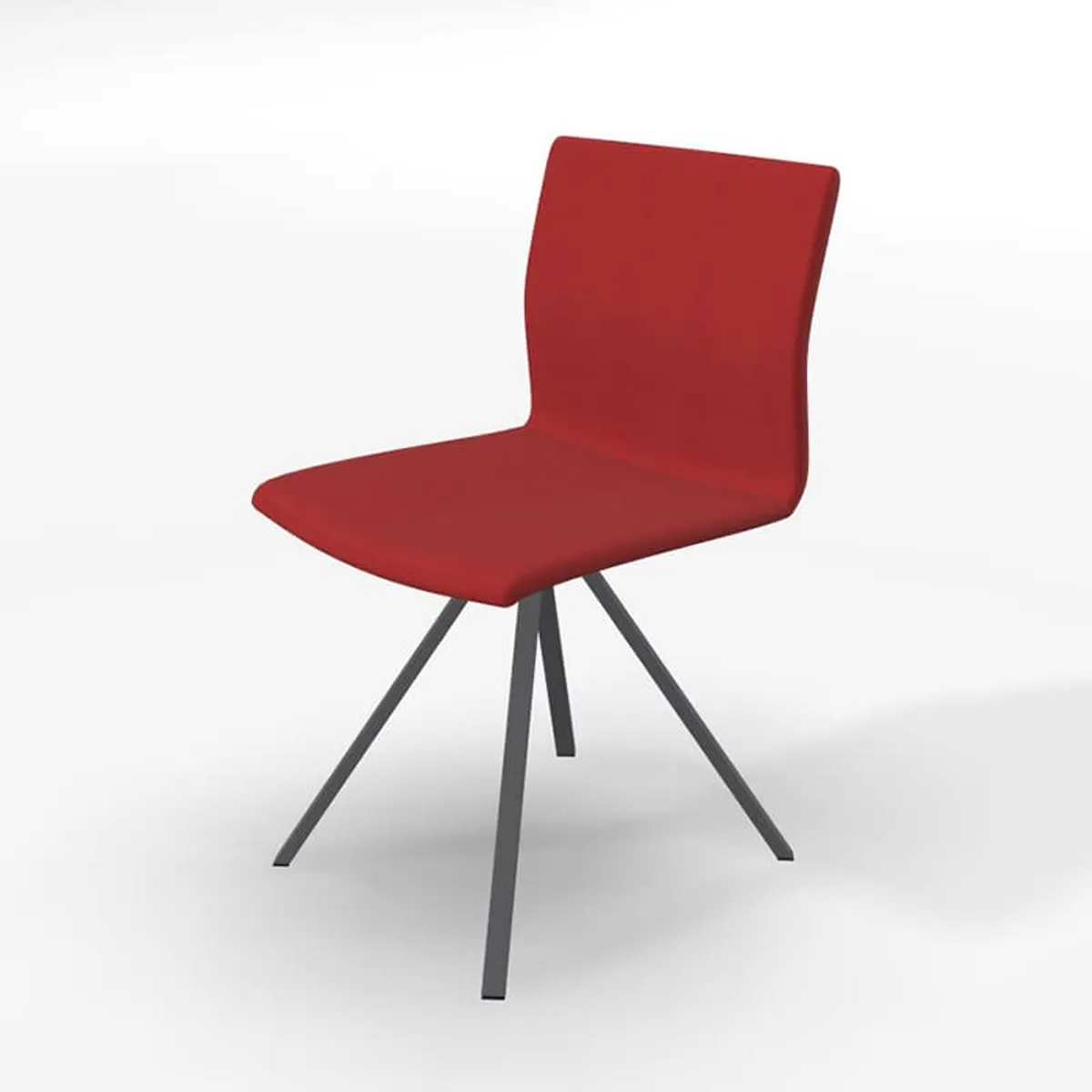 Silva - Chaise design pieds métal et revêtement en tissu — vue 5