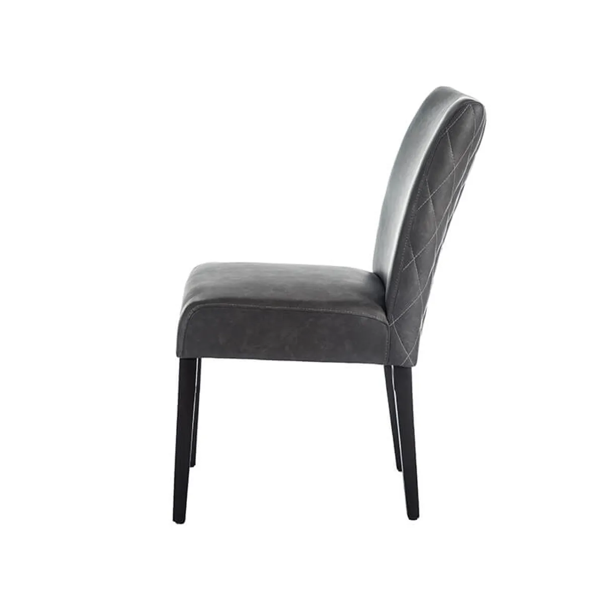 Fritz diamant - Chaise avec dos matelassé en synthétique et pieds en bois — vue 5