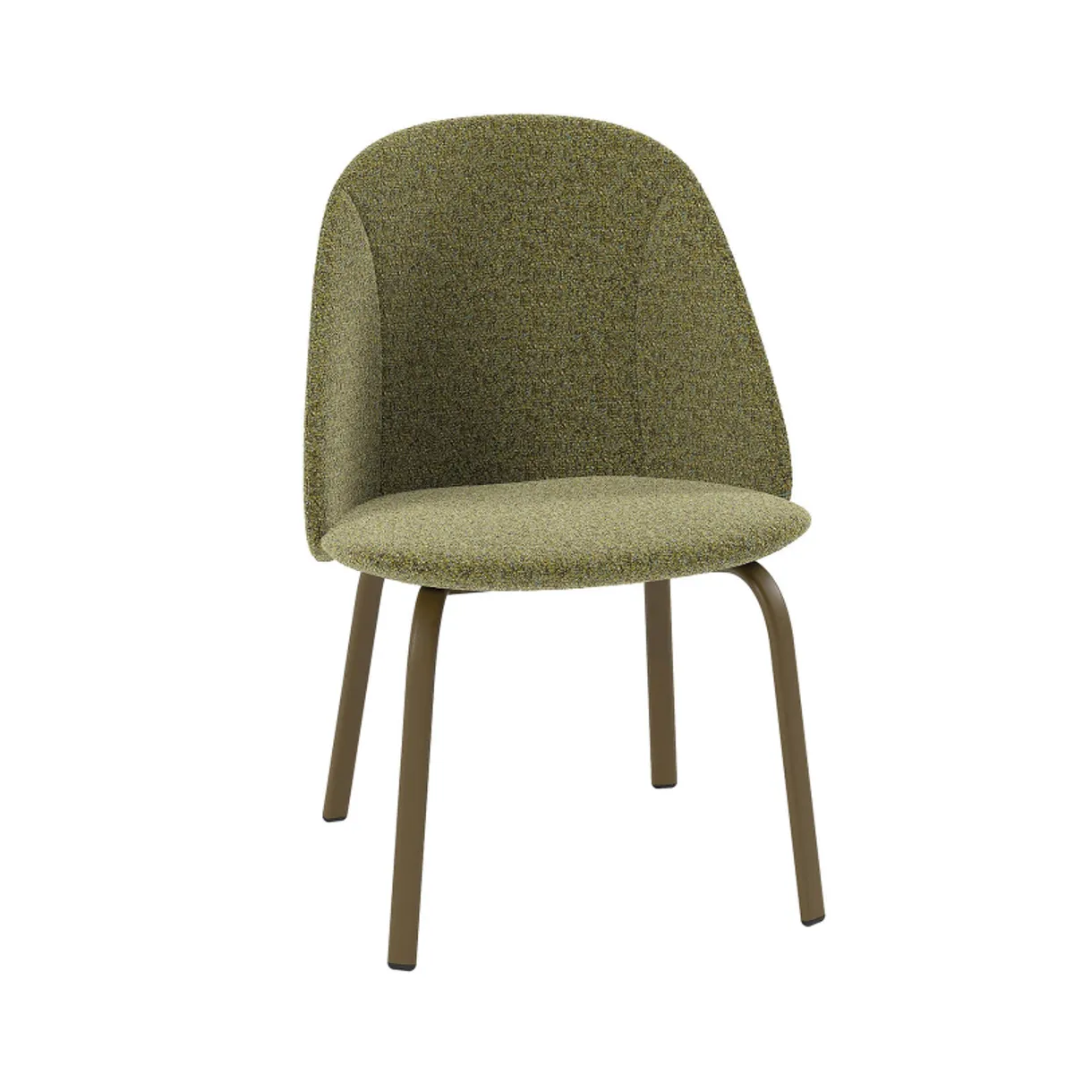 Sofia - Chaise basse cosy en tissu et métal — vue 4