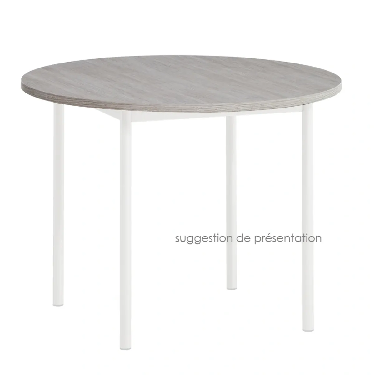 Plateau HPL 24/26 - Plateau de table rond en stratifié