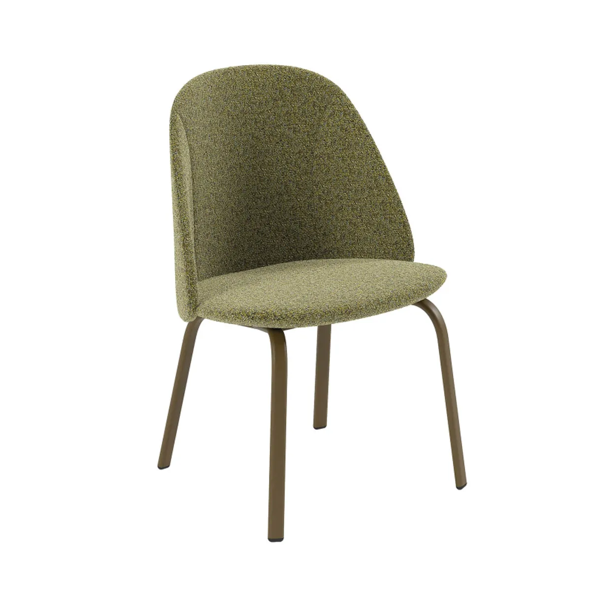 Sofia - Chaise basse cosy en tissu et métal