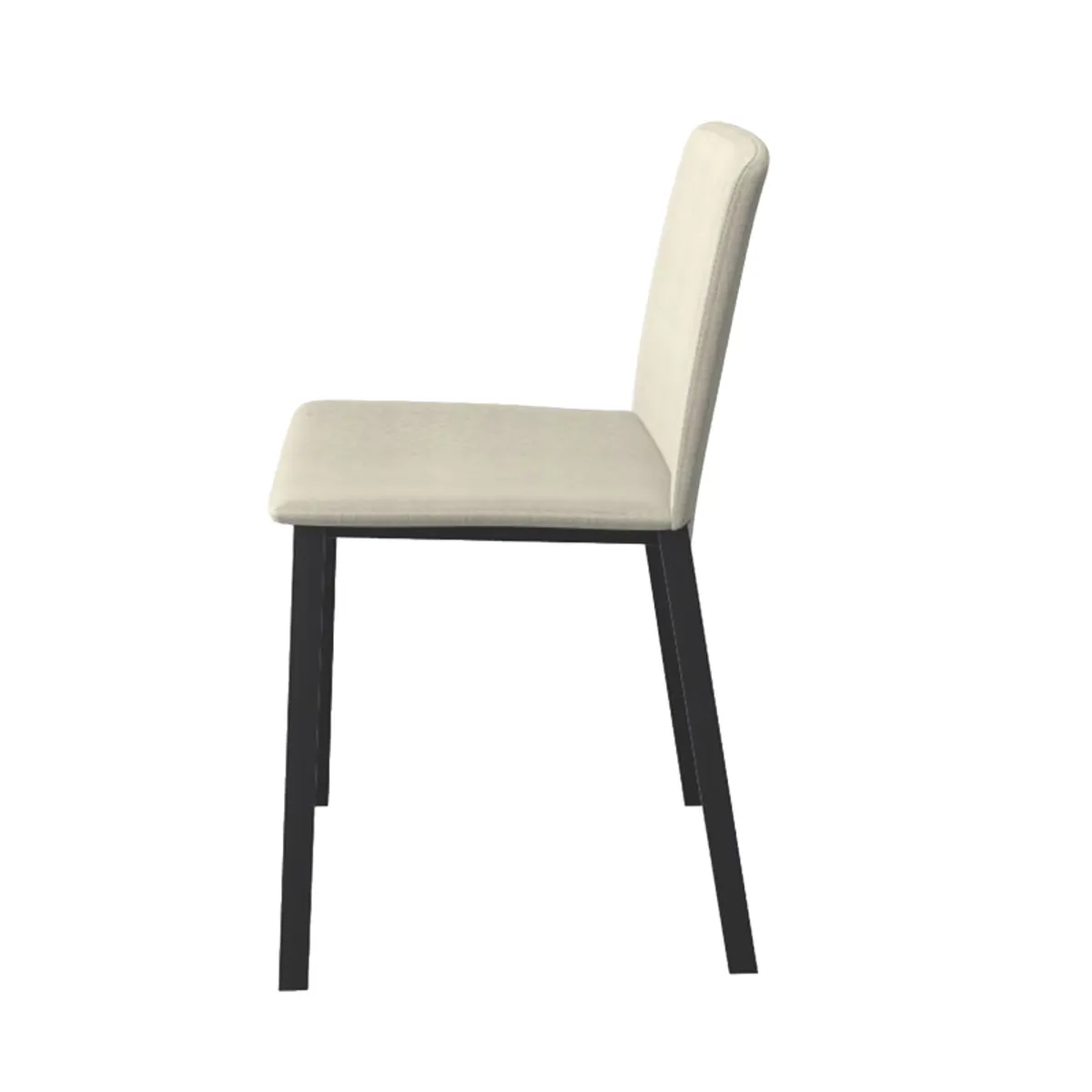 Primera - Chaise moderne tissu et pieds métal — vue 5