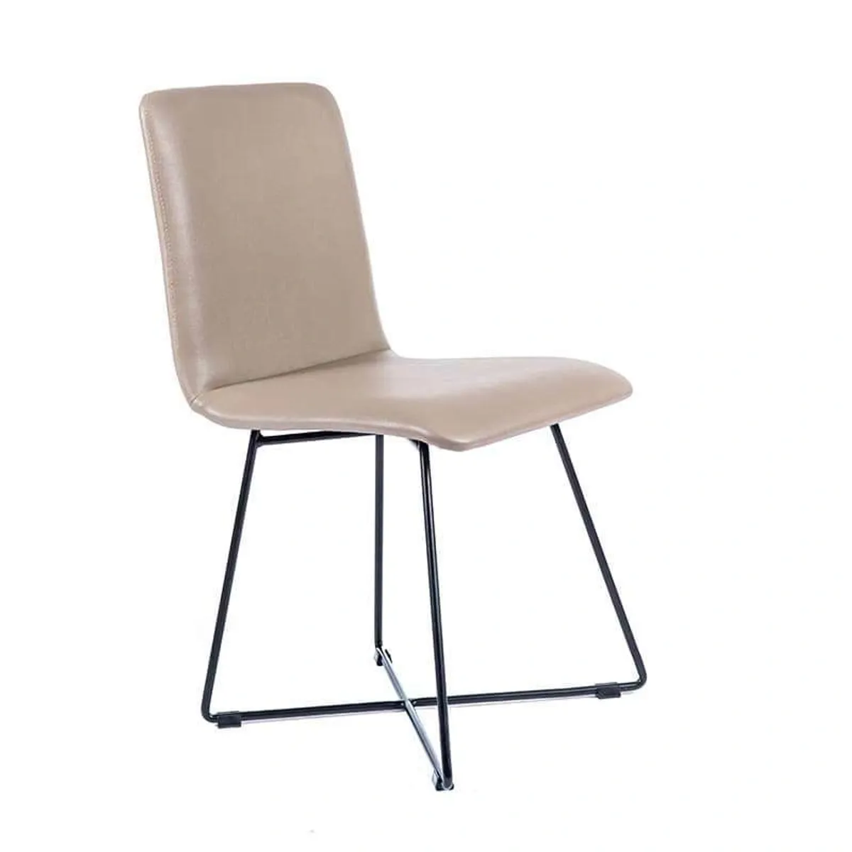 Plaza - Chaise design avec pieds filaires en métal
