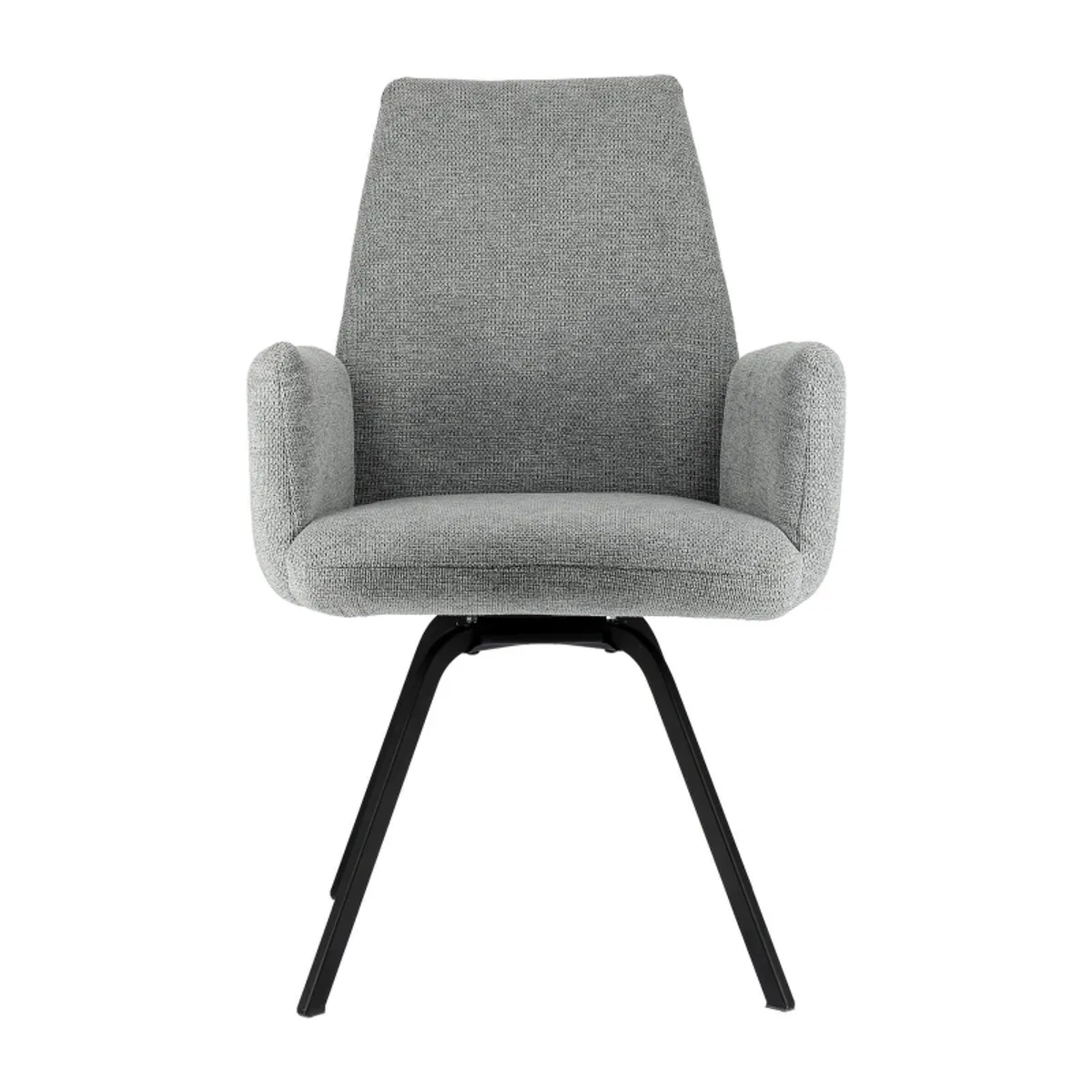 Jules - Fauteuil confortable en tissu avec dossier inclinable et pieds en métal — vue 4