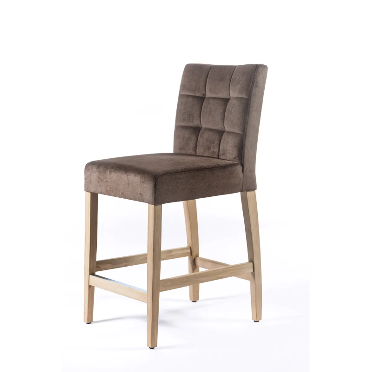Tabouret snack en tissu et bois – Matias 2 — vue 3