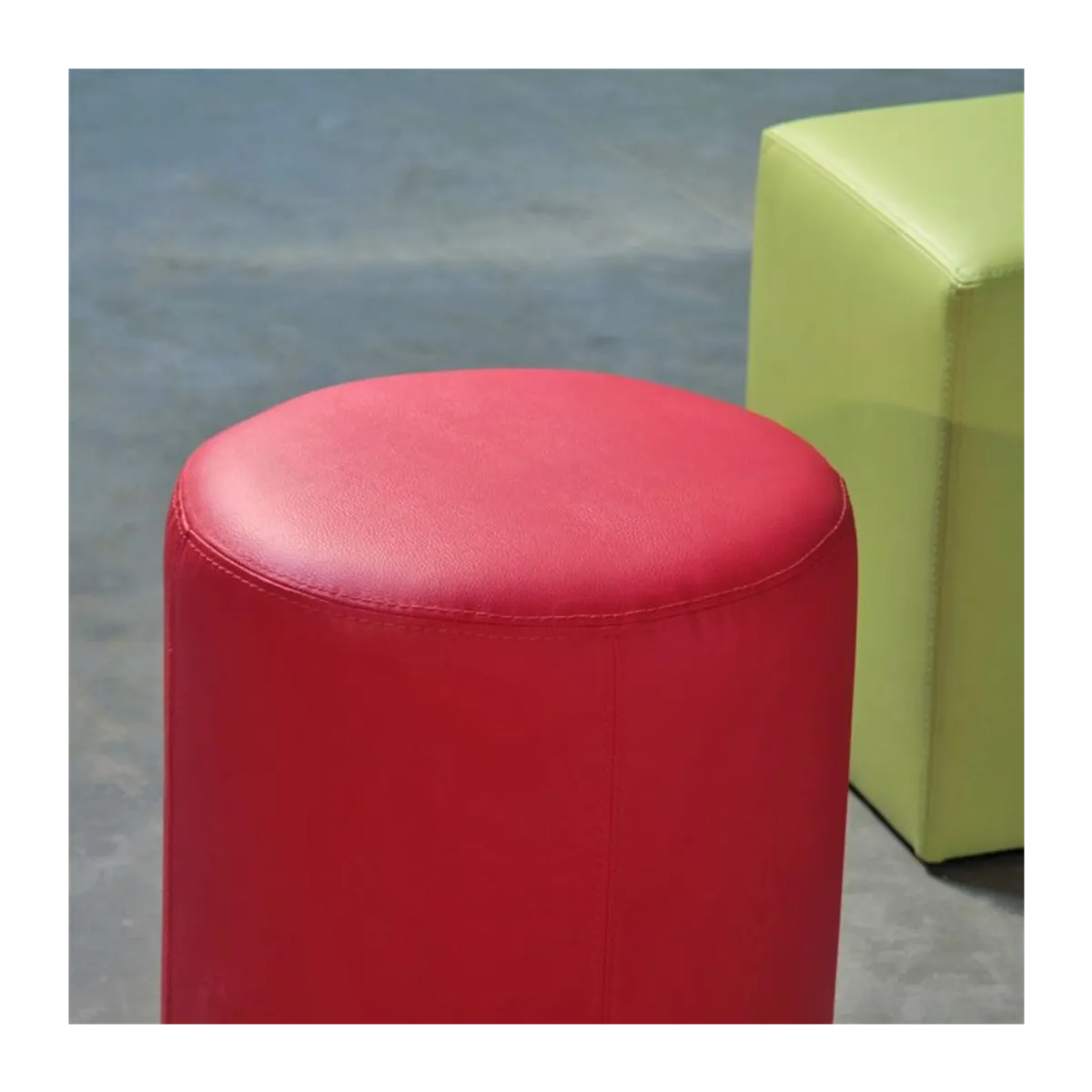Pouf rond en synthétique – Rondo — vue 3