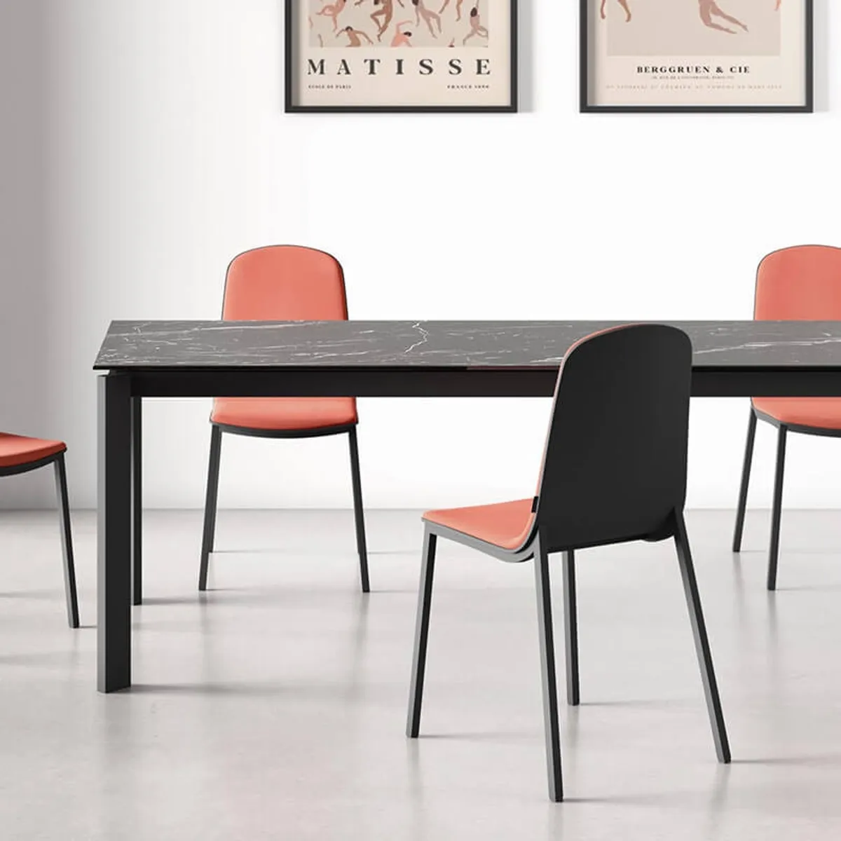 Lotus - Table contemporaine extensible en céramique — vue 4