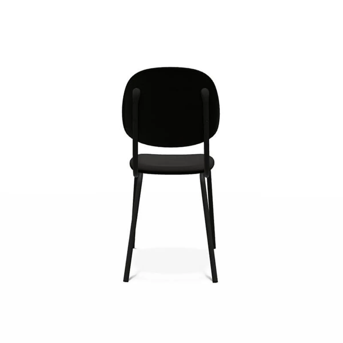 STR5 - Chaise contemporaine en métal et en tissu fabriquée en Belgique — vue 5