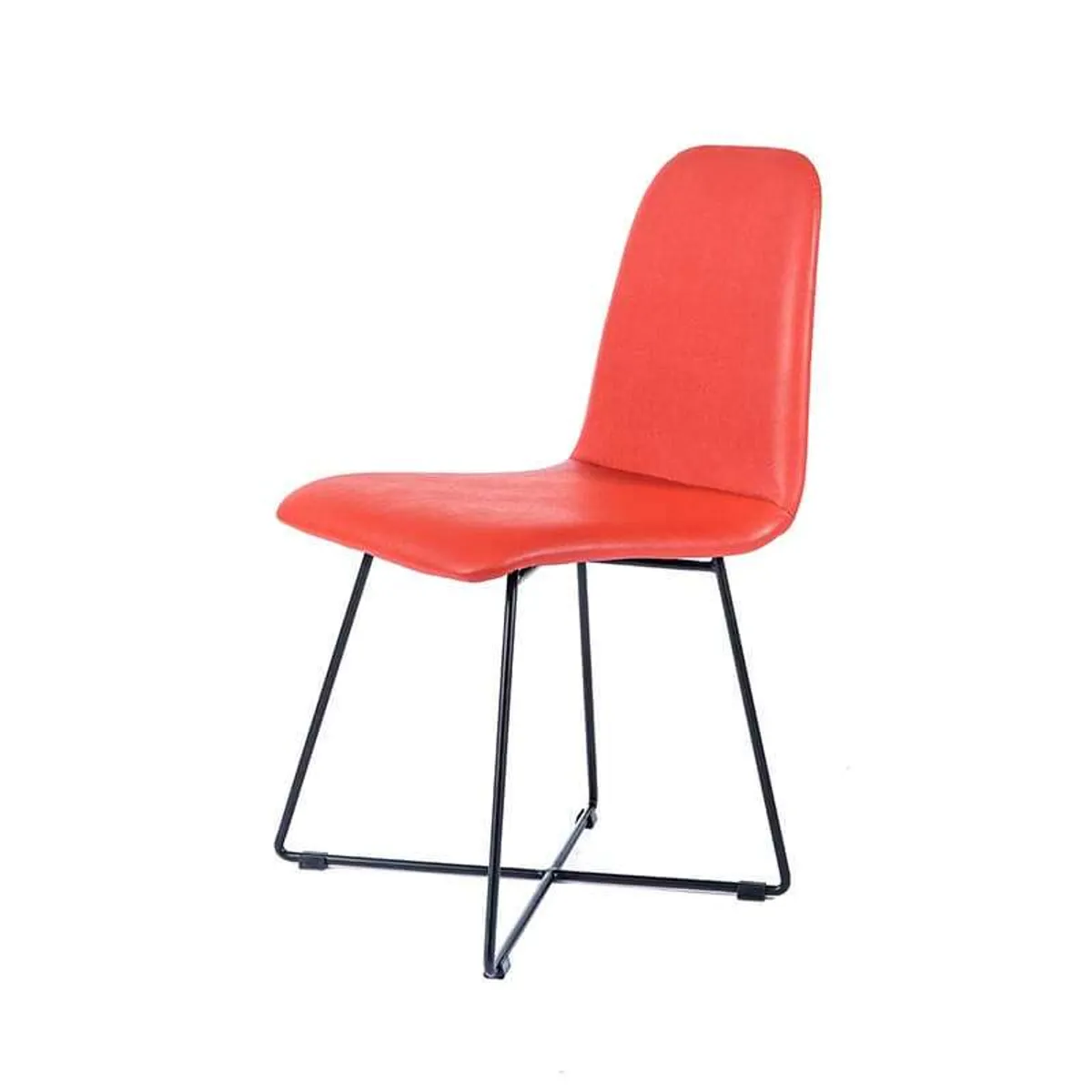 Pandora - Chaise design avec pieds filaires noirs — vue 3
