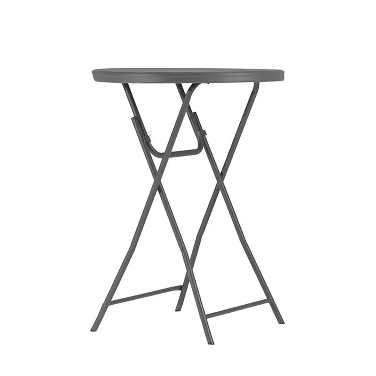 Cocktail - Table pliante mange debout hauteur 110 cm gris foncé