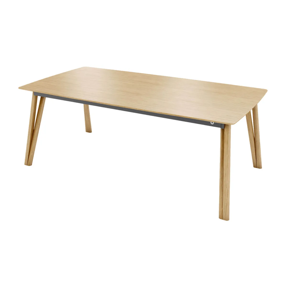 Rennes Mobitec® - Table moderne en bois massif pieds épingle — vue 5