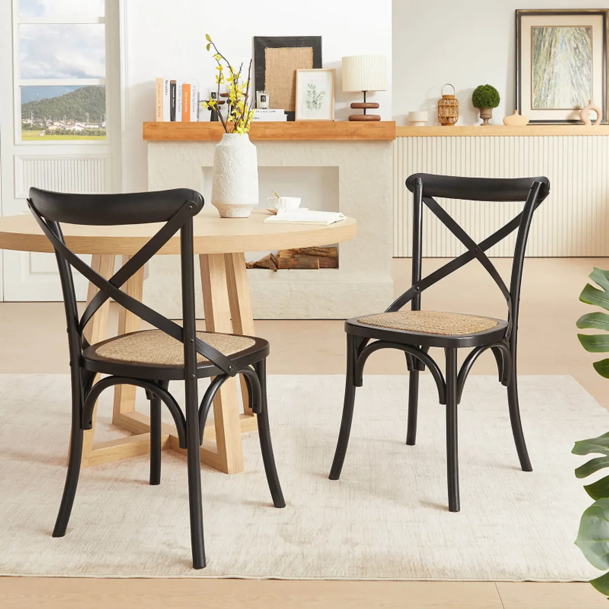 Cabaret - Chaise style bistrot en bois — vue 5