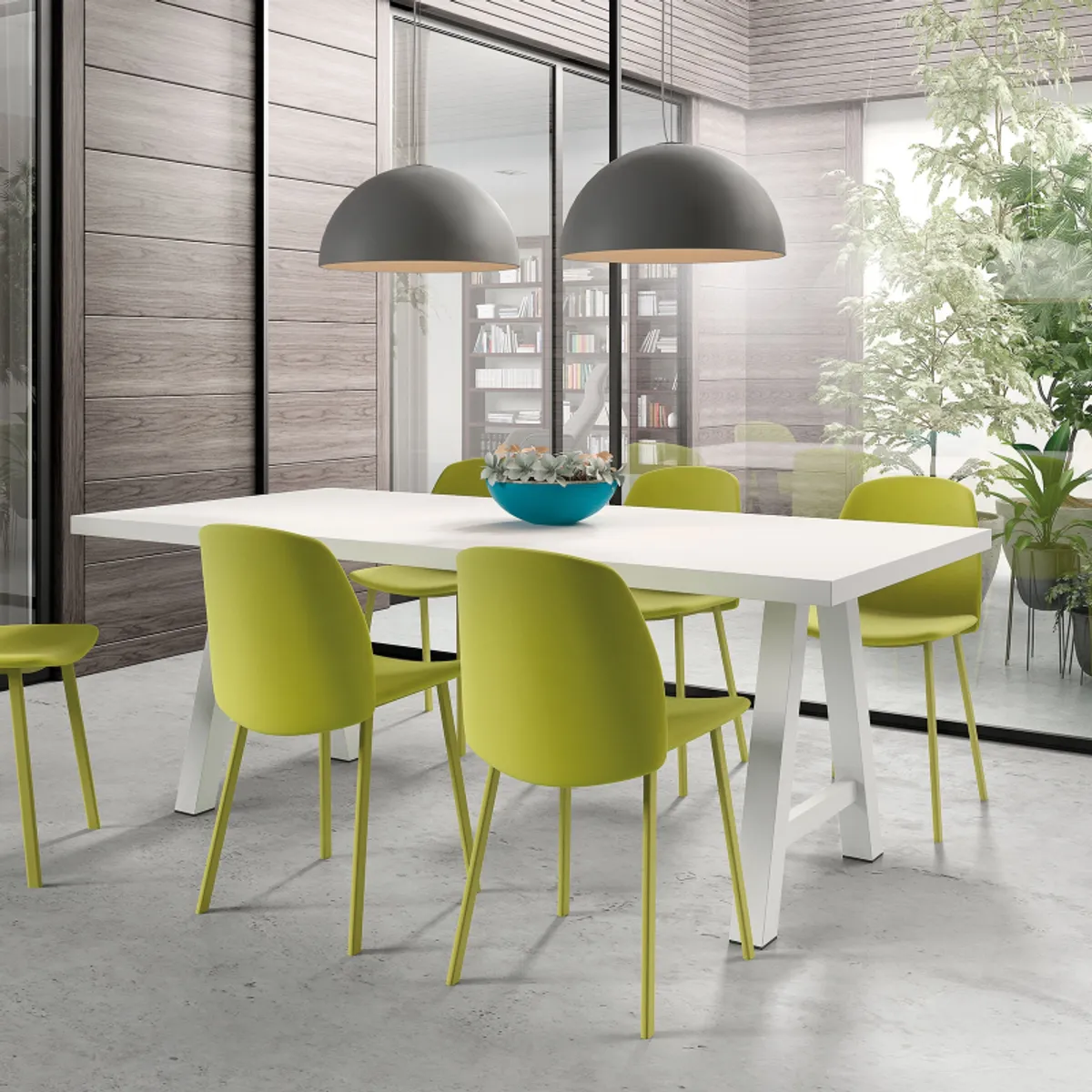 Querido - Table moderne de salle à manger en stratifié — vue 5