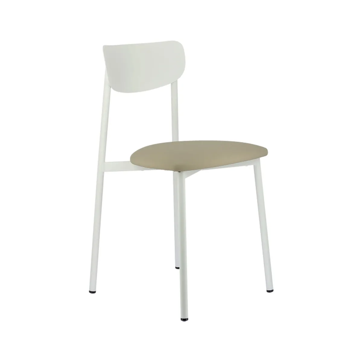 Colette Carrier® - Chaise française en métal avec assise en simili rembourrée — vue 3