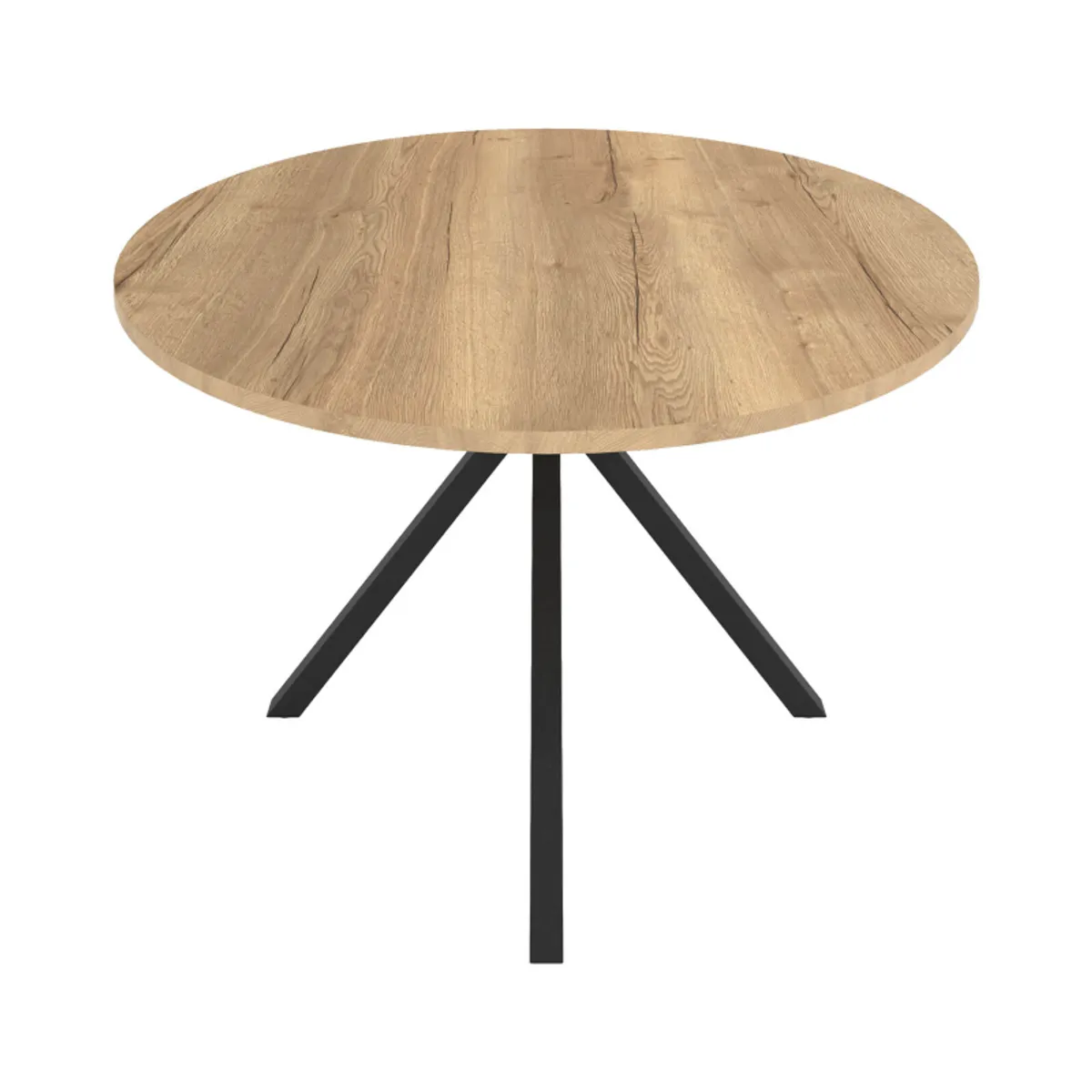 Onyx - Table ronde en stratifié avec pieds en métal moderne — vue 4