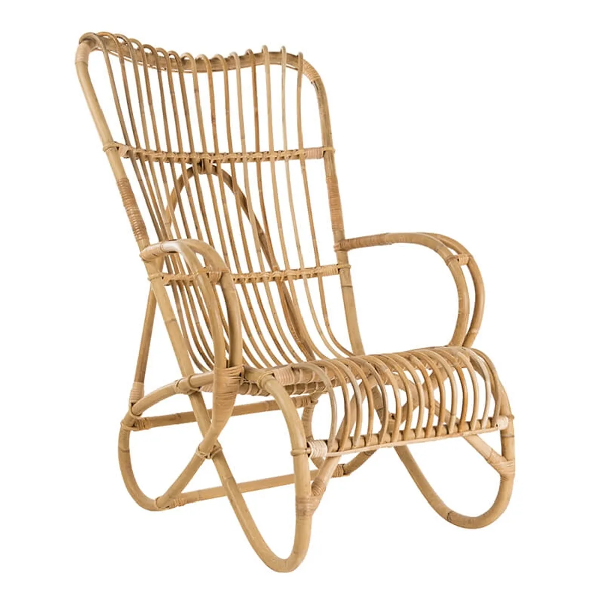 Marlène - Fauteuil en rotin vintage — vue 3