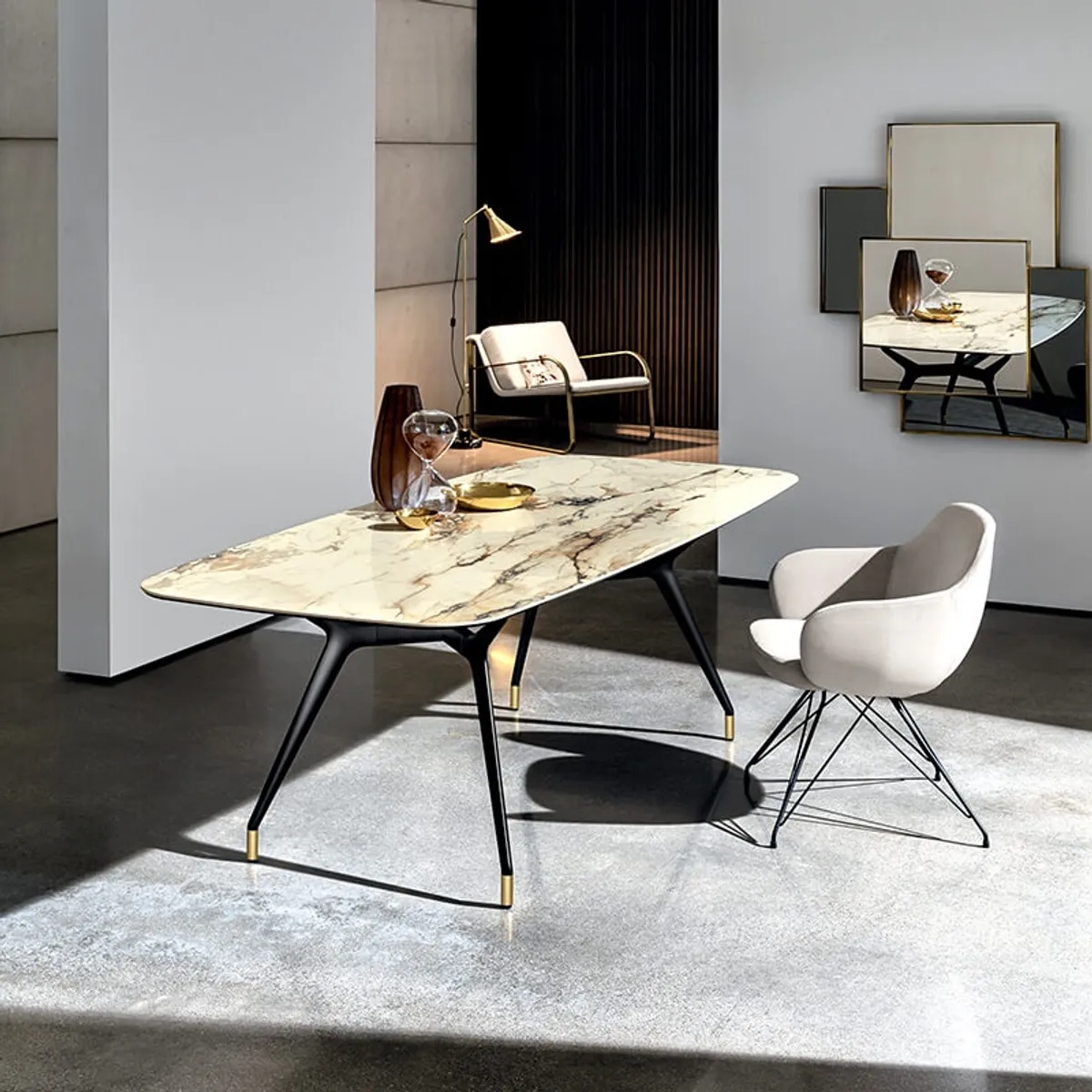 Arkos Sovet® - Table design rectangulaire en céramique fabriquée en Italie