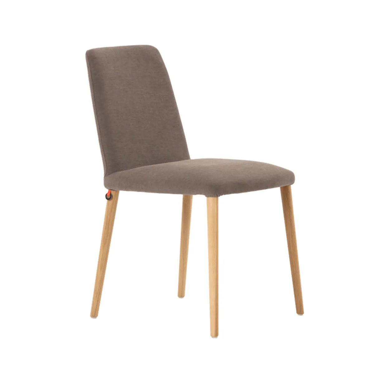 Rob C01 Mobitec® - Chaise moderne en tissu rembourrée avec pieds en bois massif — vue 3