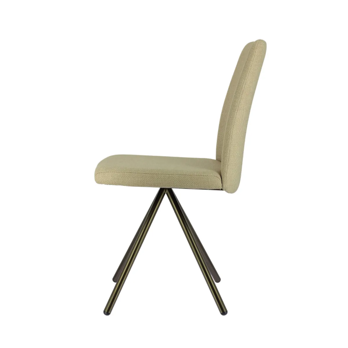 Charentes - Chaise moderne en tissu et pieds métal — vue 5