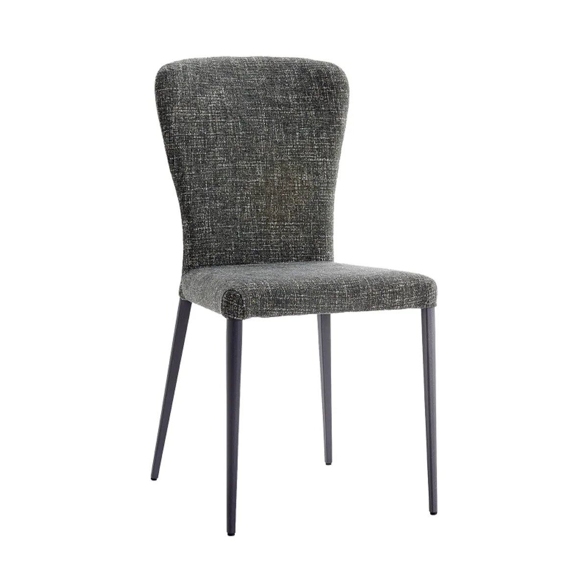 Francine - Chaise moderne en tissu avec pieds en métal — vue 3
