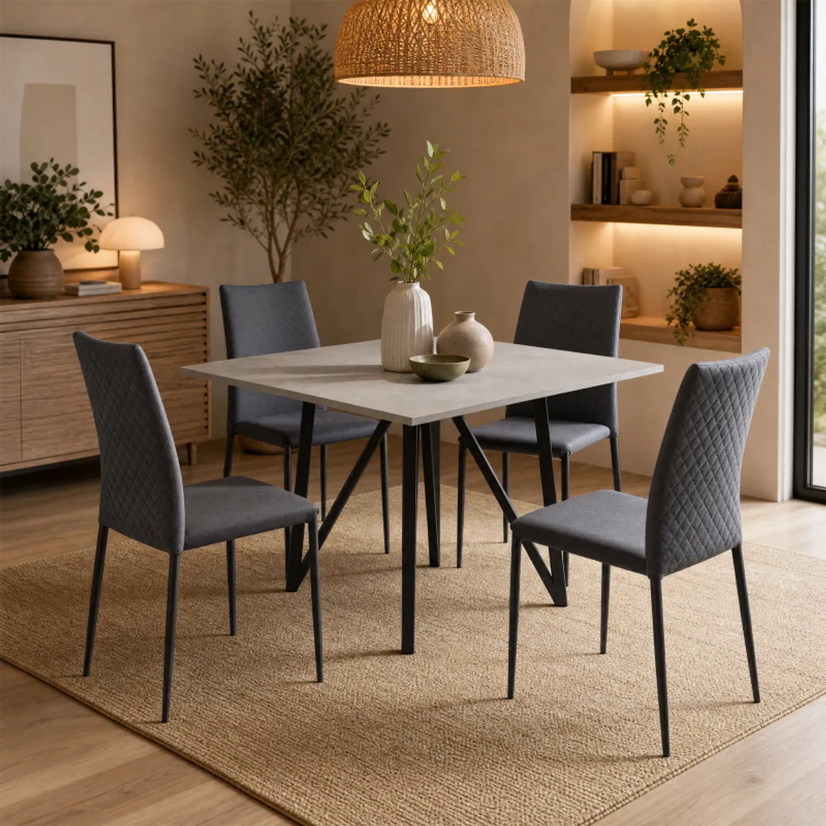 Bea - Chaise contemporaine en cuir — vue 4
