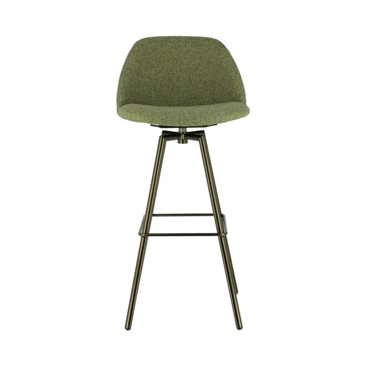 Swiftie - Tabouret de bar pivotant en tissu et pieds métal — vue 3