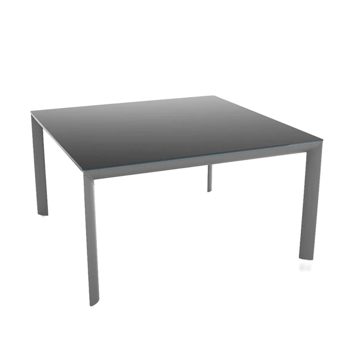 Cocoon - Table carrée extensible en verre trempé et métal — vue 3