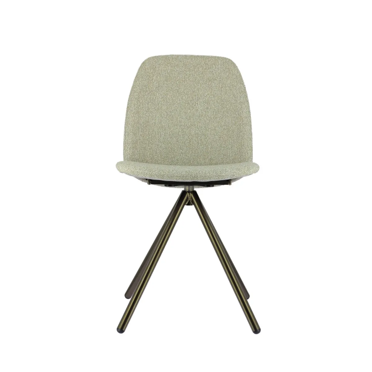 Figaro 2 - Chaise moderne pivotante en tissu et pieds métal — vue 5
