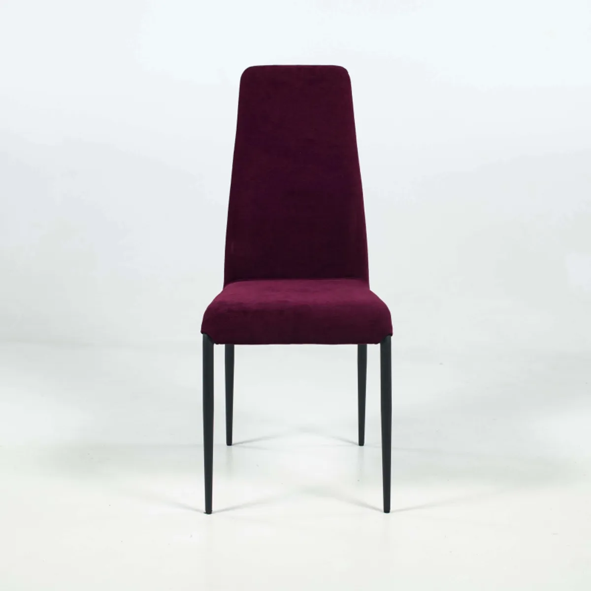 Mirta - Chaise de séjour moderne en tissu et pieds en métal — vue 3