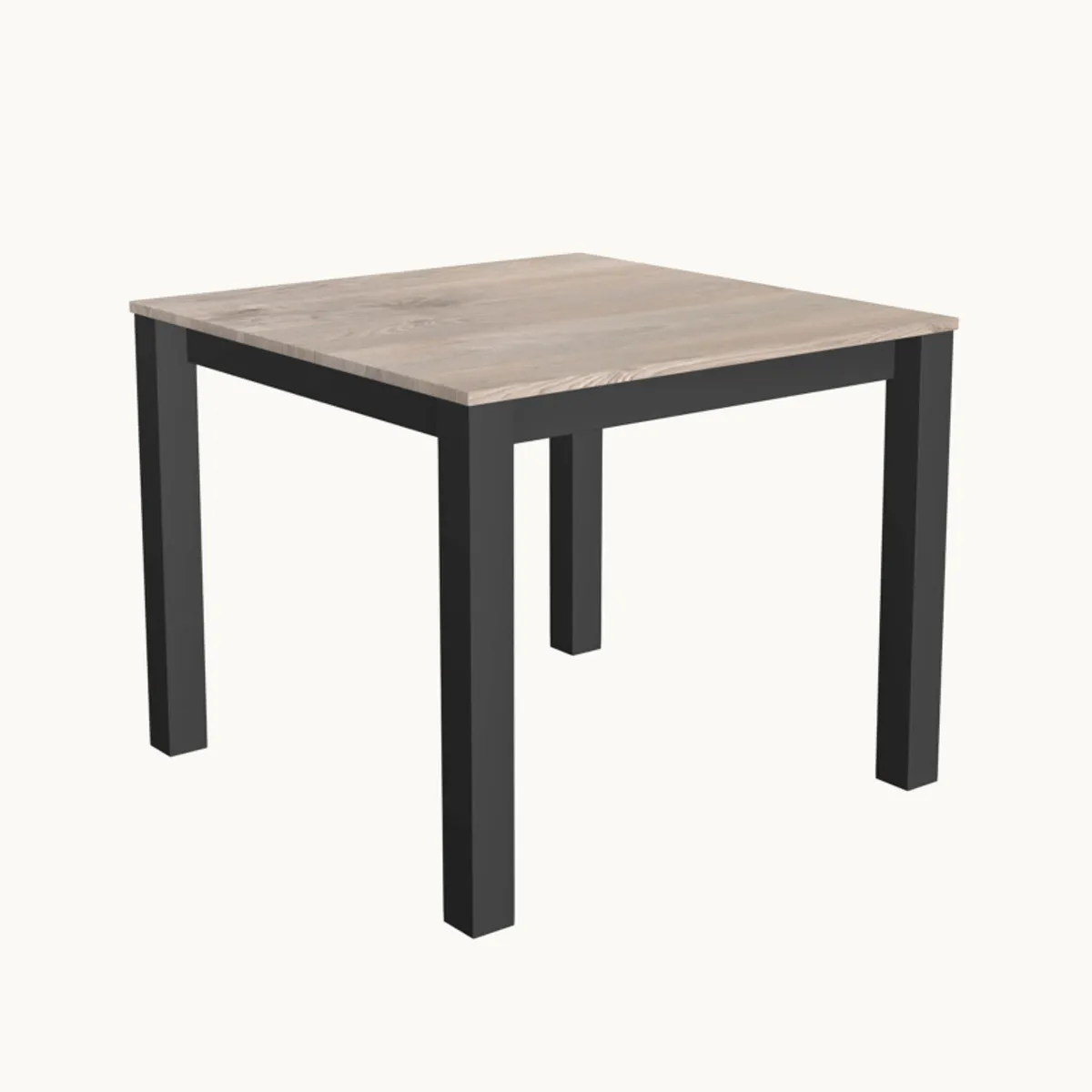 Verona - Table carrée avec pieds métal conçue en Belgique — vue 5