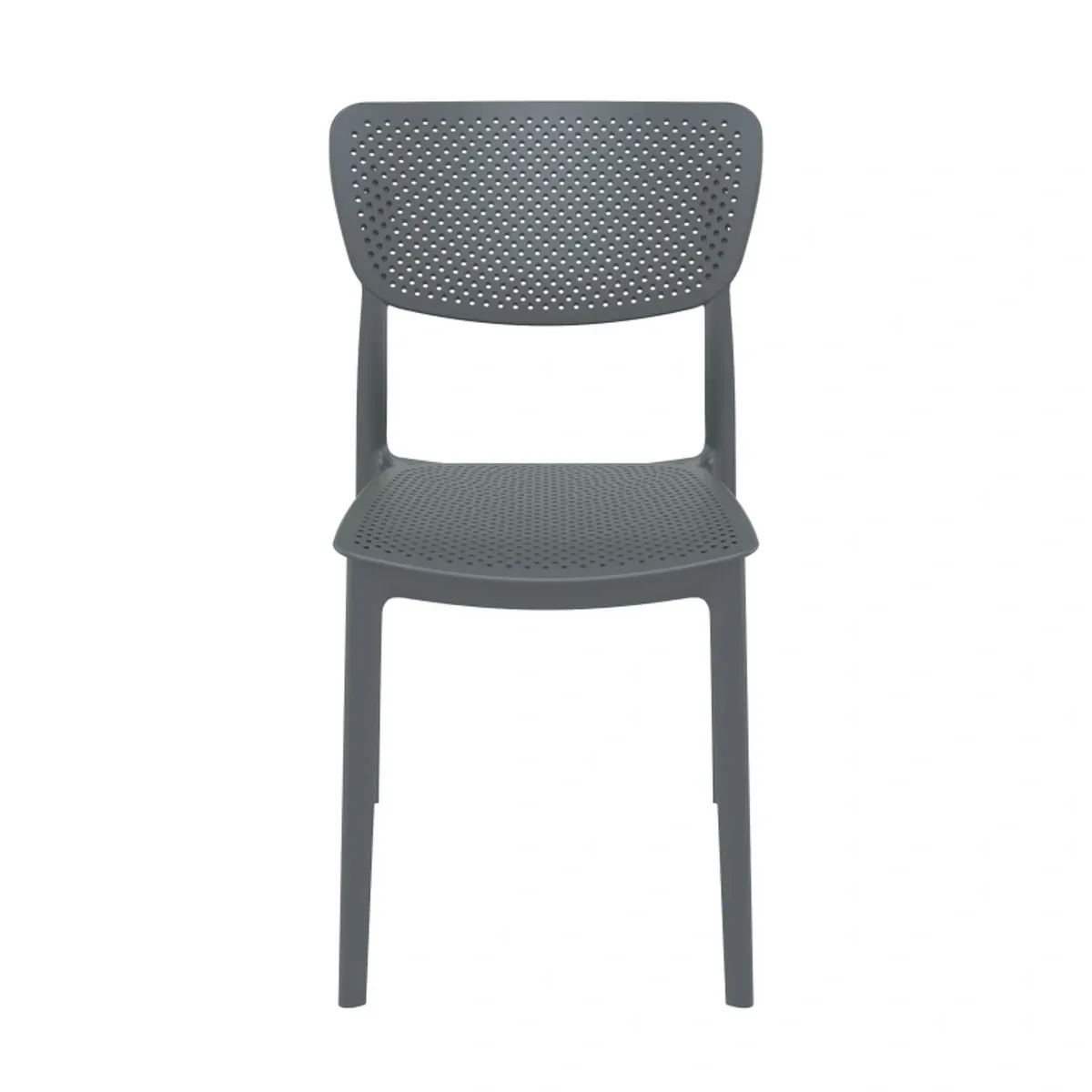 Lucy - Chaise moderne en polypropylène micro perforé — vue 4